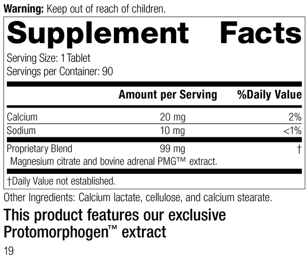 Drenatrophin PMG®, 90 Tablets, Rev 17 Supplement Facts