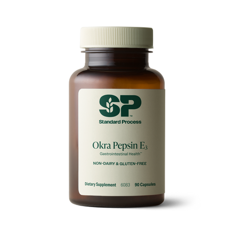 Okra Pepsin E3, 90 Capsules