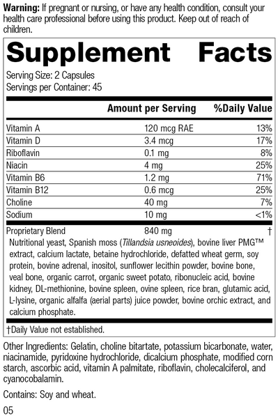 Senaplex®, 90 Capsules, Rev 04 Supplement Facts