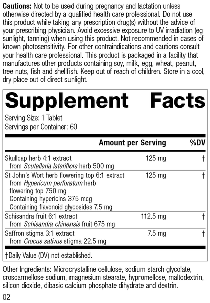 Nevaton Forte, 60 Tablets, Rev 01 Supplement Facts 