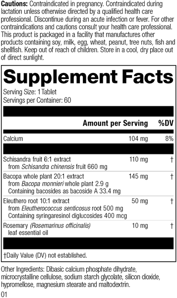 Bacopa Complex, Rev 01 Supplement Facts