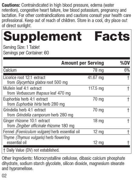 supplement fact label